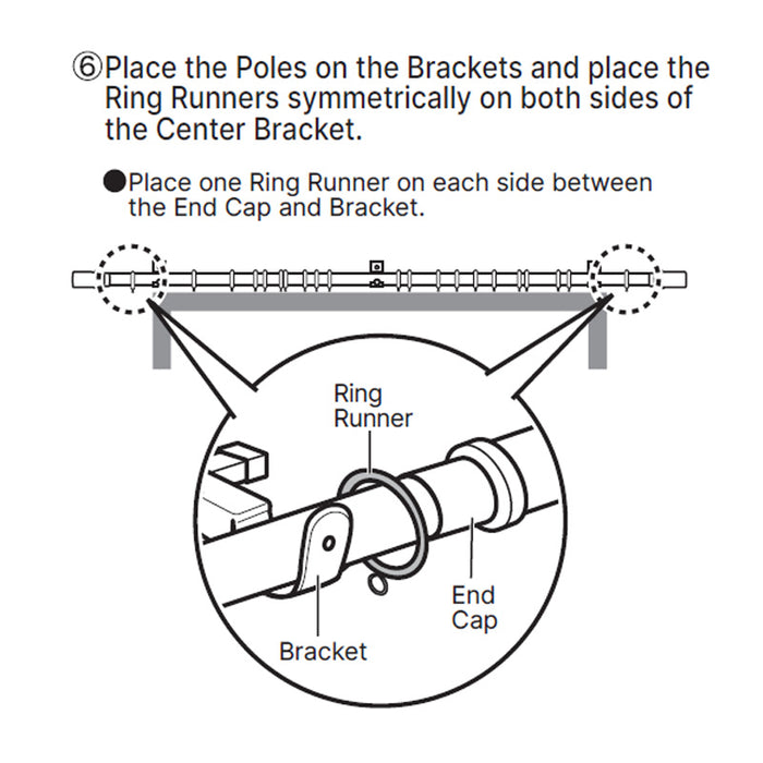 THANH TREO RÈM LINH HOẠT FRESCO3 WH 2M/W