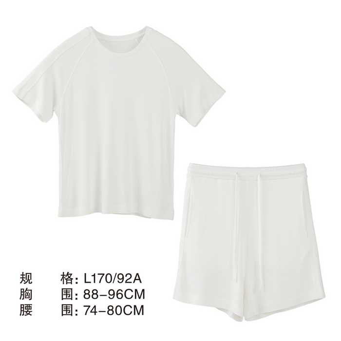 BỘ ĐỒ NGỦ NỮ AIR MESH MÀU TRẮNG SIZE L