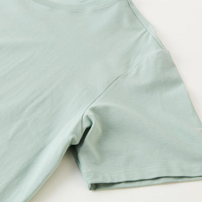 ÁO THUN NAM MODAL COTTON CỔ TRÒN TAY NGẮN MÀU XÁM XANH SIZE XXL