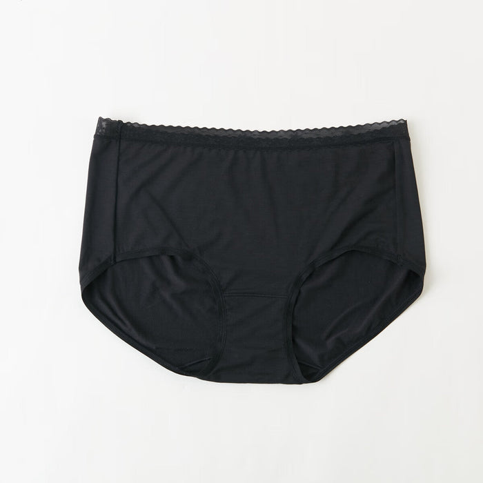 WOMEN MODAL LACE UNDERWEAR BK L