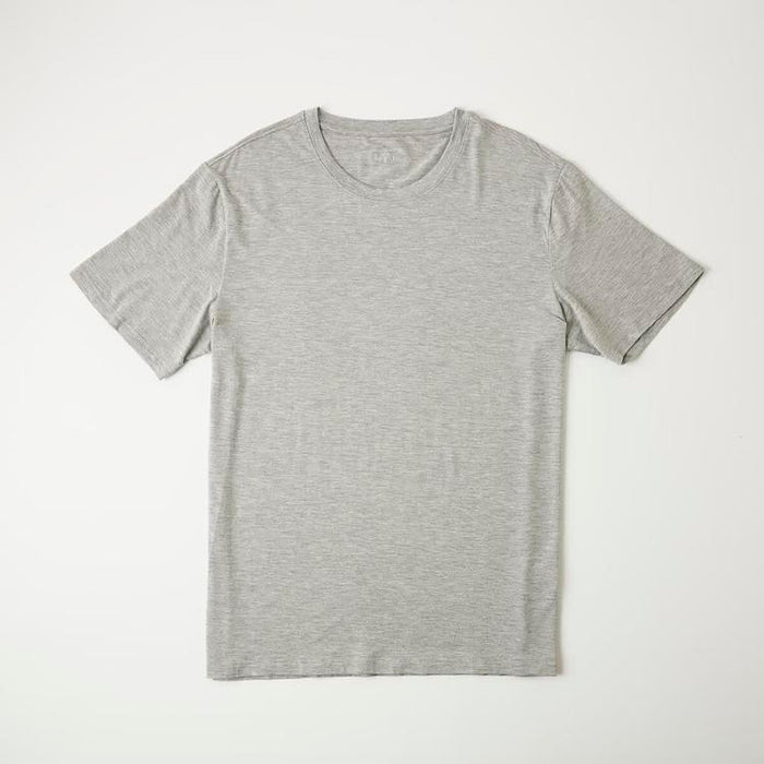 ÁO THUN NAM MODAL CỔ TRÒN TAY NGẮN MÀU XÁM SIZE XXL