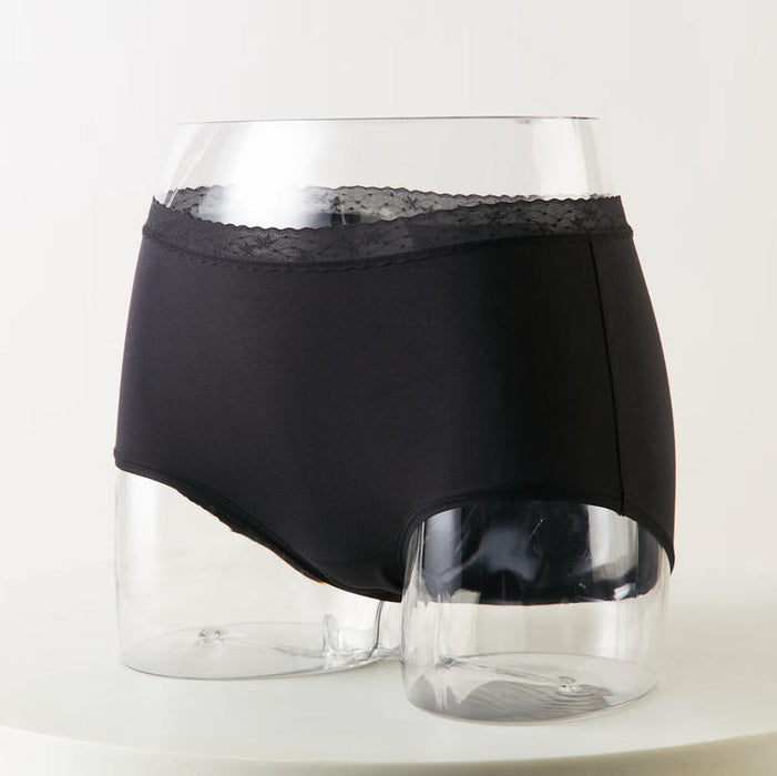 WOMEN MODAL LACE UNDERWEAR BK L