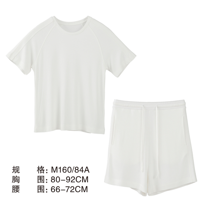 BỘ ĐỒ NGỦ NỮ AIR MESH MÀU TRẮNG SIZE M