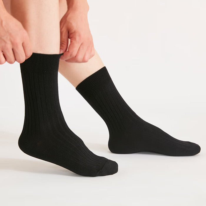 MEN SOCKS MID BK