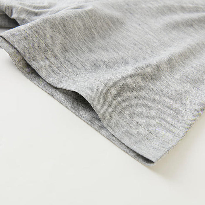 WOMEN MODAL VNECK SHORT GY L