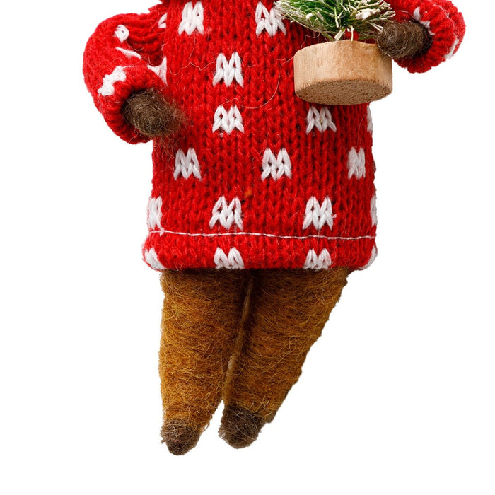 CHRISTMAS ORNAMENT KNIT REINDEER D N5GL