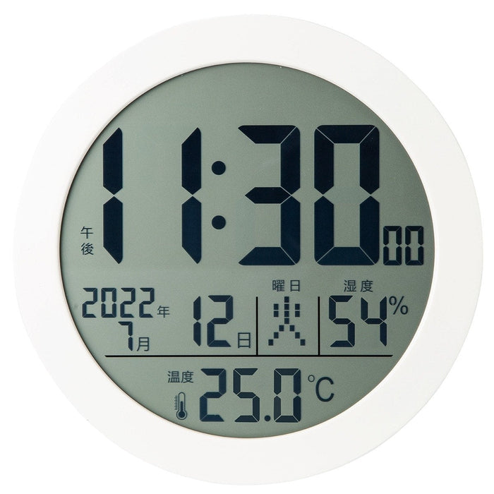 DIGITAL WALL CLOCK 001RN WH