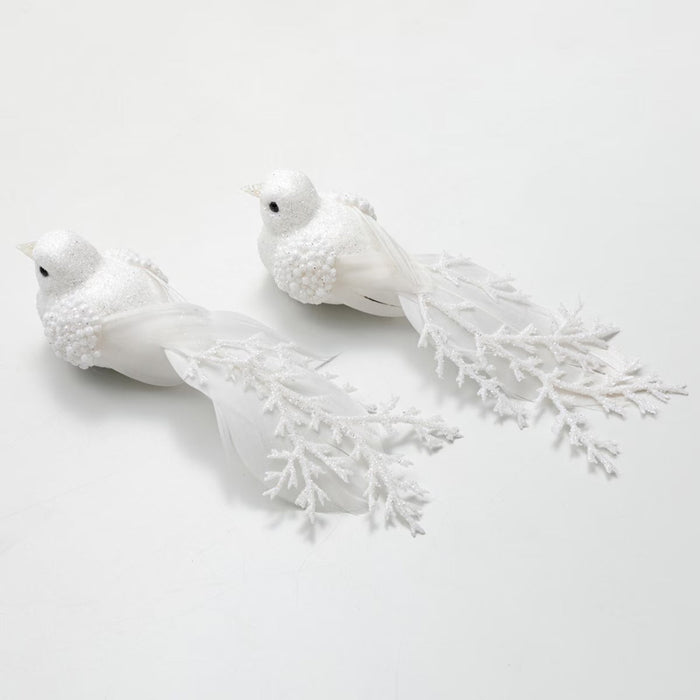 CHRISTMAS ORNAMENT BIRDS CLIP SET 2P H247044 N5AN