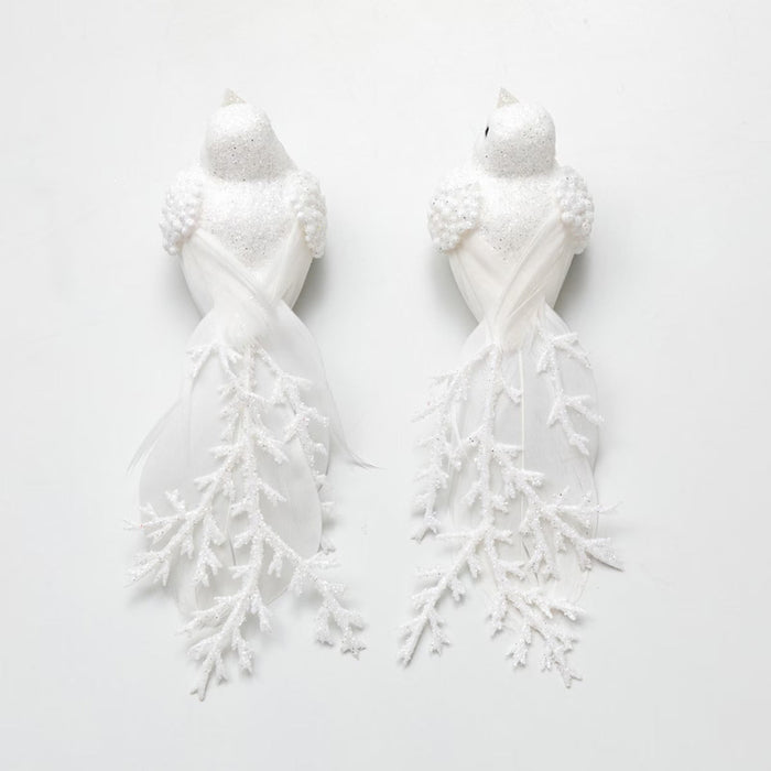 CHRISTMAS ORNAMENT BIRDS CLIP SET 2P H247044 N5AN