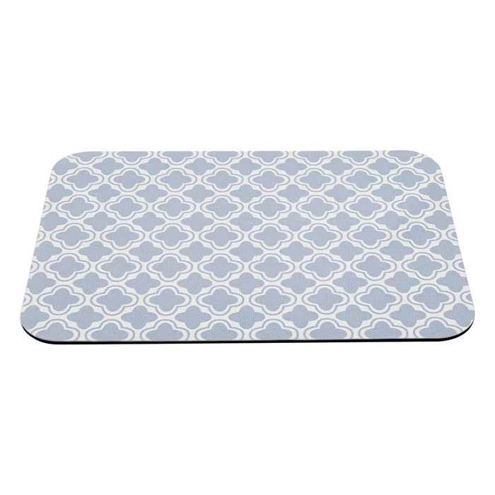 THẢM NHÀ TẮM MỀM HỌA TIẾT QUARTERFOIL XANH 29X39 NA02