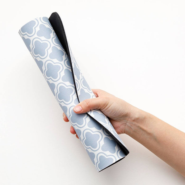 THẢM NHÀ TẮM MỀM HỌA TIẾT QUARTERFOIL XANH 29X39 NA02