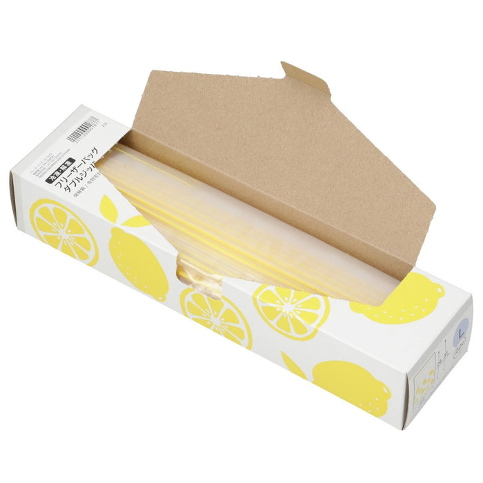 FREEZERBAG DOUBLE ZIPPER NO GUSSET L22 TW-LEMON