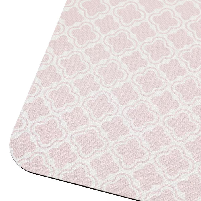 THẢM NHÀ TẮM MỀM HỌA TIẾT QUARTERFOIL HỒNG 29X39 NA01