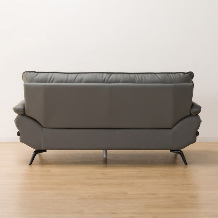 2.5P SOFA LOZO KD GY LEATHER