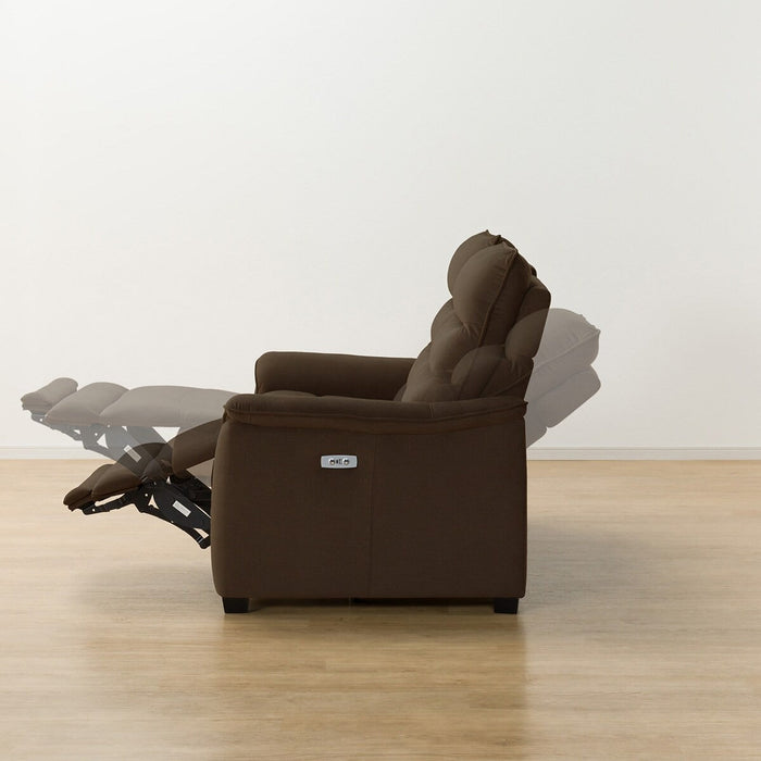 2P ELECTRIC SOFA N-BELIEVA 3 MICROFIBER BR