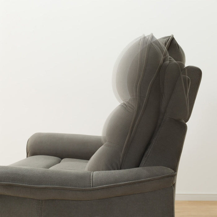 2P ELECTRIC SOFA N-BELIEVA 3 MICROFIBER GY