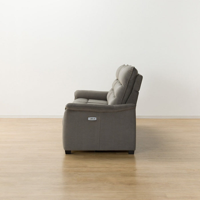 3 ELECTRIC 3P SOFA N-BELIEVA 3 MICROFIBER GY