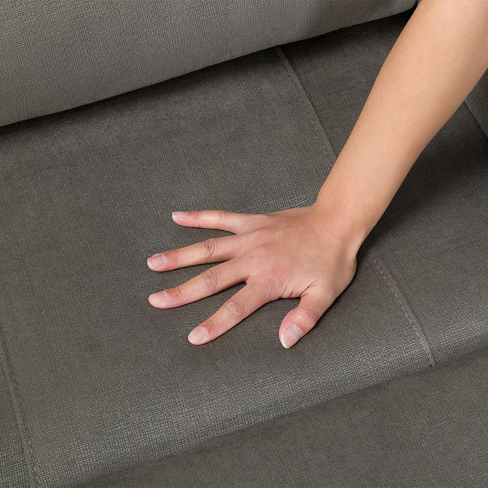 2P ELECTRIC SOFA N-BELIEVA 3 MICROFIBER GY
