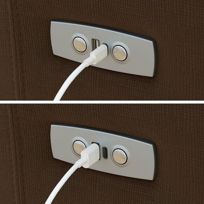 3 ELECTRIC 3P SOFA N-BELIEVA 3 MICROFIBER BR