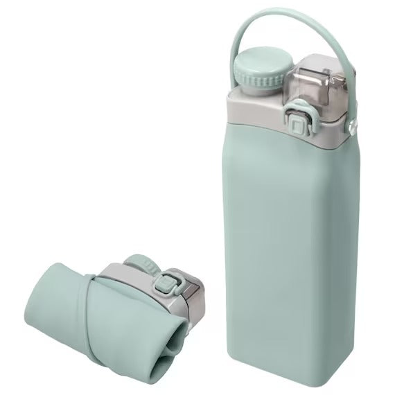SILICONE FOLDING WATER BOTTLE 600ML TBL