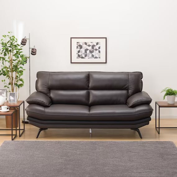 2.5P SOFA LOZO KD DBR LEATHER