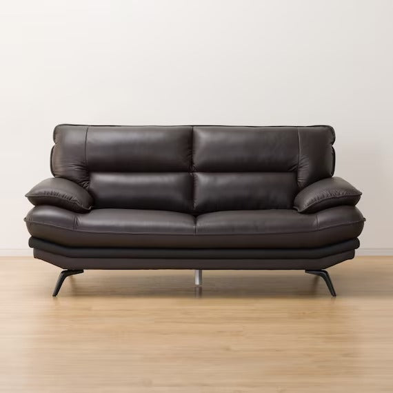 2.5P SOFA LOZO KD DBR LEATHER