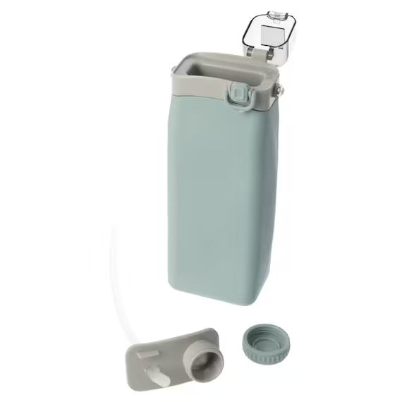 SILICONE FOLDING WATER BOTTLE 600ML TBL
