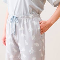BỘ ĐỒ MẶC NHÀ HỌA TIẾT GẤU XANH XÁM L